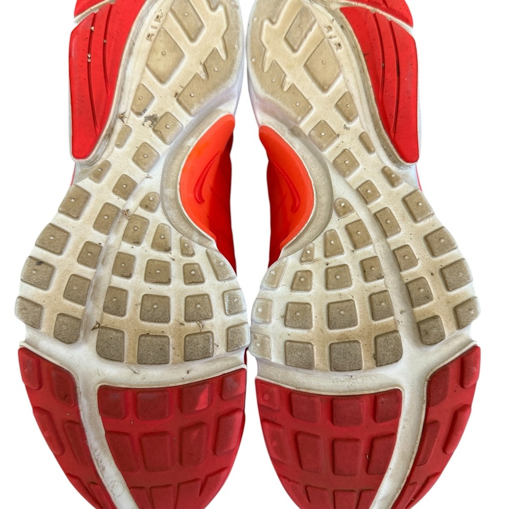 Nike women Bright Red Knit Lace-Up Sneakers - Picture 4 of 5